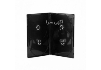 قاب dvd چهار تایی مشکی براق
