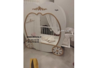 جدید ترین تخت خواب دخترانه مدل کالسکه برند دلونا