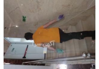 کارگر حمل و شیشه سکوریت،دوجداره،ضدگلوله در طبقات
