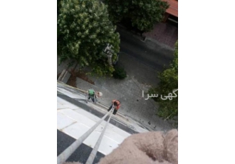 پیچ رولپلاک سنگ نما با طناب و بدون داربست پیچ رولپلاک سنگ ساختمان راپل
