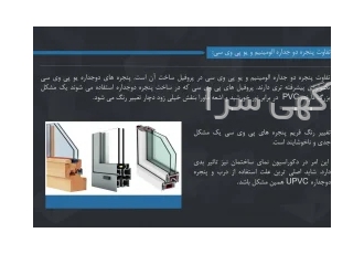 درب و پنجره دوجداره upvc و آلومینیوم
