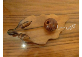 جای خودکار چوبی دستساز طرح بلوط طول 22 سانت قیمت مقطوع