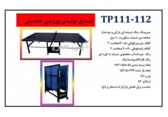 میز پینگ پنگ عابدینی اسپرت صنایع تولیدی لوازم ورزشی عابدینی اسپرت