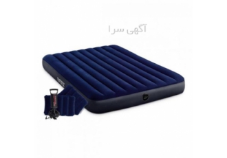 تشک بادی دونفره کمپینگ اینتکس با پمپ و بالش