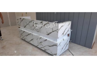 میز کانتر اداری ندا میز کانتر اداری ندا با نوار نور دلخواه دارای رنگ