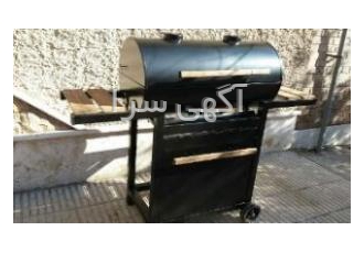 باربیکیو ذغالی درب گرد با استارتر الکل مدل آمریکایی