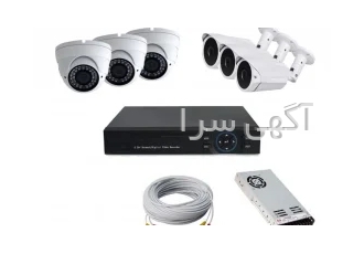 پک دوربین مدار بسته ۶ کانال پلاستیکی