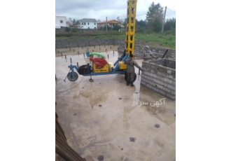 اجرای میکروپایل اجرای مراحل بهسازی خاک به روش میکروپایل توسط اکیپ