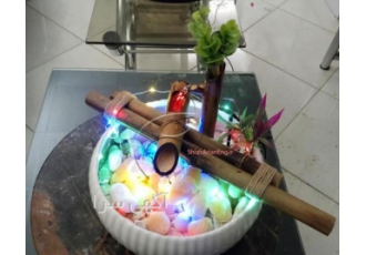 آبنمای خانگی و آبنما رومیزی خانگی گوچک طرح بامبو Ar۱۳۹ آبنمای خانگی