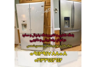 رنگ کاری یخچال فریزر، رنگ آمیزی یخچال، تغییر رنگ بدنه