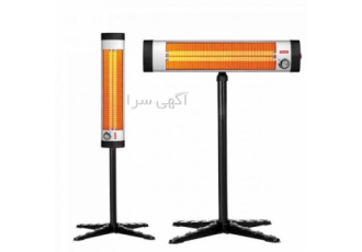 بخاری تابشی برقی برند itimat توان 2400w توان هر لامپ 1200 وات جنس بدنه