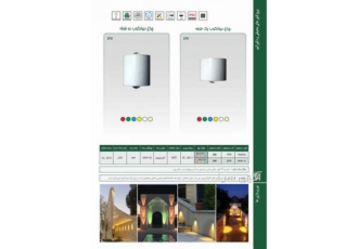 چراغ دیوارکوب یک طرفه تک رنگ ۲ وات ۱۲ ولت Emax مدل ۱PD چراغ دیوارکوب یک