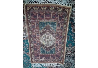 فروش قالیچه فروش قالیچه طرح گنجینه به ابعاد 120 80 بافت گره تبریزی نخ