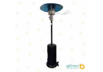 بخاری قارچی یا چتری دارای دو عدد چرخ جهت تسهیل در جابجایی دارای فیکسچر