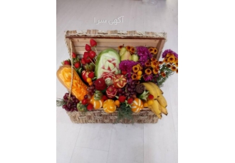دیزاین سبد میوه و حکاکی هندوانه در کرج
