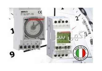 تایمر ذخیره دار آنالوگ و دیجیتال در تهران تایمر ساعت کار ومر ایتالیا