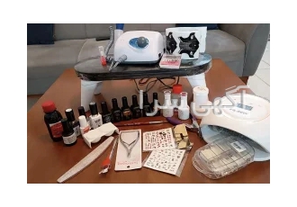 وسایل کاشت ناخن در کرج سوهان برقی استرانگ210 همراه 6سرسوهان الماسی