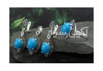 سرویس فیروزه تایلندی زنانه مارکازیتی کد:۸۹۸۴ در مشهد نقره 925 عیار