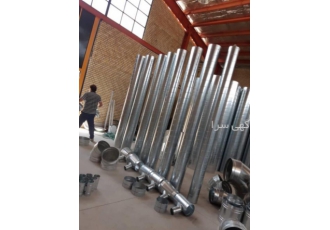 طراحی و ساخت انواع کانال کشی های صنعتی کانال اسپیرال گالوانیزه