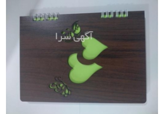 دفتر خاطرات چوبی طرح دار فروش عمده سفارشات بالای 100 عدد به قیمت 75 000