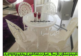 غذاخوری | میز و صندلی ناهارخوری غذاخوری پلیمری ابعاد حدودی قطر نشیمن