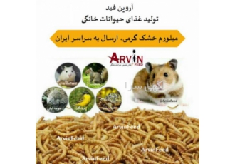 لارو میل ورم خشک شده درجه یک بسته 500 گرمی