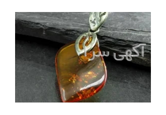 گردنبند کهربا زیبا کد:۳۰۴۵۳ در مشهد گردنبند نقره 925 عیار گردنبند