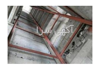 درب آسانسور و طبقات ریل گذاری و آماده سازی کابین