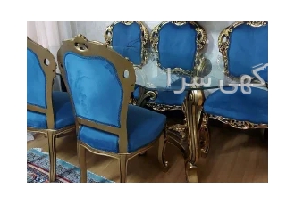 میز ناهار خوری ۶ نفره به همراه مبل ۵ نفره