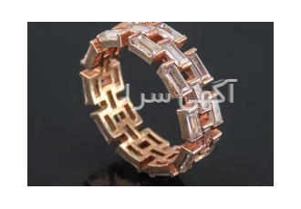 فروش انگشتر نقره رزگلد زنانه خاص، کد:۳۰۴۱۲