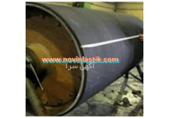 روکش غلطک روکش لاستیکی انواع رول درام غلتک ساده و شیاردار کانوایر سایش