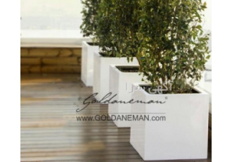 گلدان فایبرگلاس مدرن فلاورباکس www Goldaneman com گلدانِ من با مدیریت