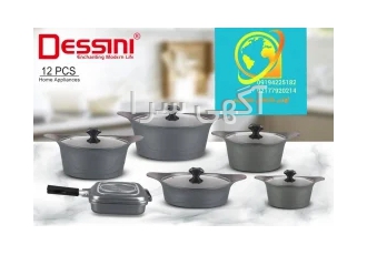 سرویس قابلمه گرانیت دسینی مدل ونزا ۱۲ پارچه در تهران سرویس پوشش گرانیت