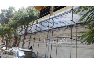 درب برقی دوربین مداربسته نمای کامپوزیت شرکت مهندسی اکام گستر ابان