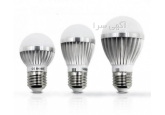 لامپ ۱۲ ولت LED لامپ سرپیچی E27 ولتاژ 12 و 24 ولت دی سی DC توان 5 و 7
