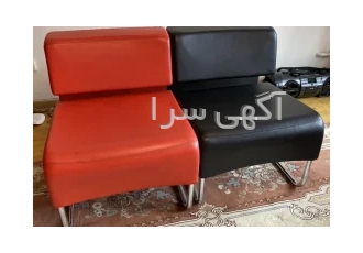 مبل اداری در تهران پایه مبل ها از جنس فلز با پوشش آب کروم می باشد شاسی
