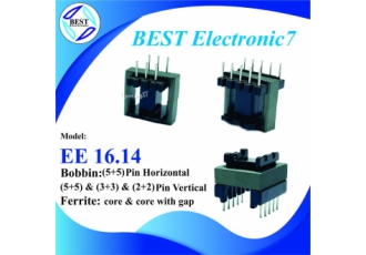 بوبین و هسته فریت EE۱۶ واردات و فروش تخصصی انواع هسته فریت EE16 ابعاد