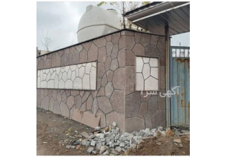 سنگ لاشه اجرای نمای جذب تیشه ای دماوند منظم قادری