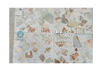 موزاییک لاشه مرمر سیرجان رنگ سبز و سفید و اتوماتیک