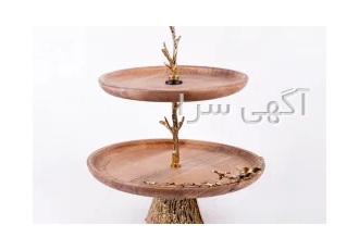 شیرینی خوری دو طبقه چوبی chr05