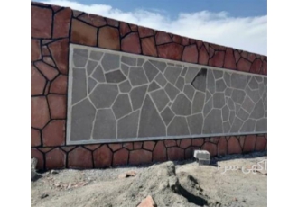 اجرای سنگ لاشه دیوار نما نصب زیبا در ارجمند اجرای سنگ لاشه دیوار نما