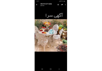 تولید میز و صندلی چدنی و آلومینیومی باغ و ویلا