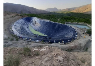 احداث و ساخت استخر کشاورزی با ورق ژئوممبران