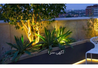 طراحی نما باغ و روف گاردن