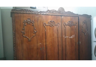 کمد چهار درب پنجاه ساله آبنوس اصفهان