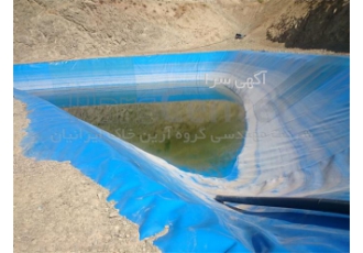 ساخت استخر کشاورزی با ورق ژئوممبران در بستر خاکی
