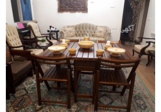 میز و صندلی تمام چوب