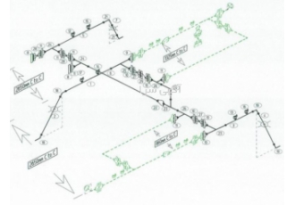 خدمات نقشه پایپینگ ایزومتریک و P&ID ارائه نقشه های ایزومتریک