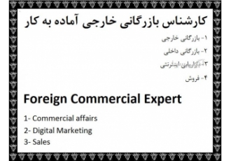 آماده کار کارشناس بازرگانی خارجی ، داخلی و مترجم تهران
