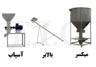 دستگاه آسیاب میکسر بالابر مرغداری با کیفیت